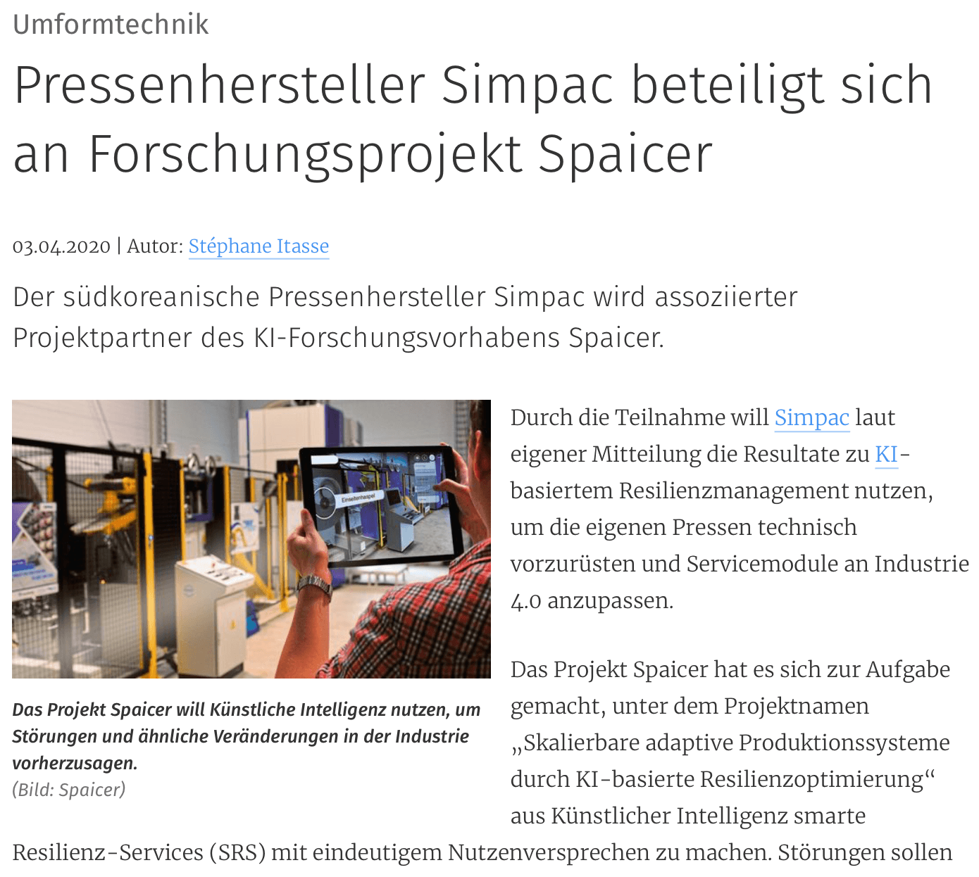 Artikel MaschinenMarkt