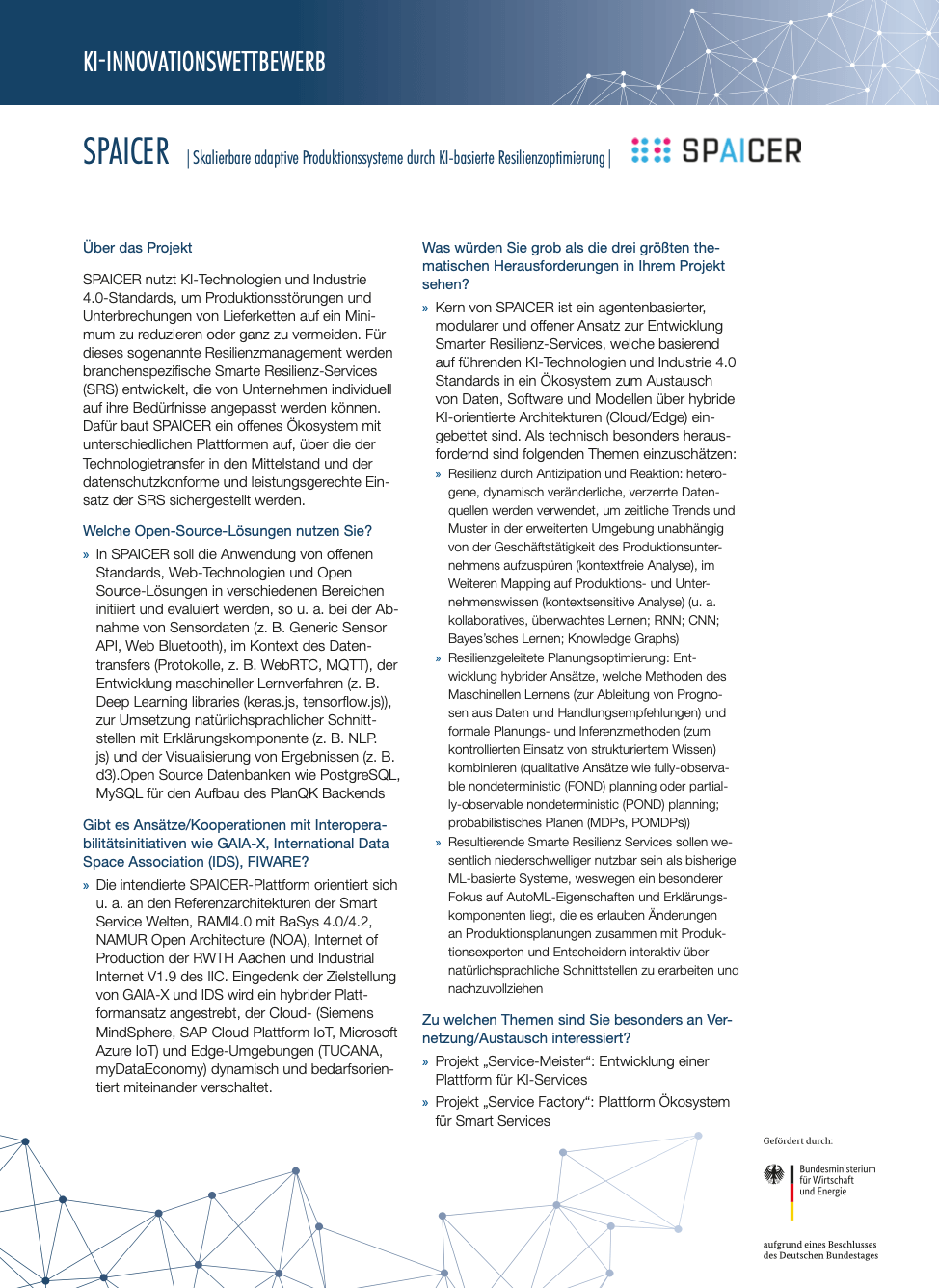 Flyer KI-Innovationswettbewerb